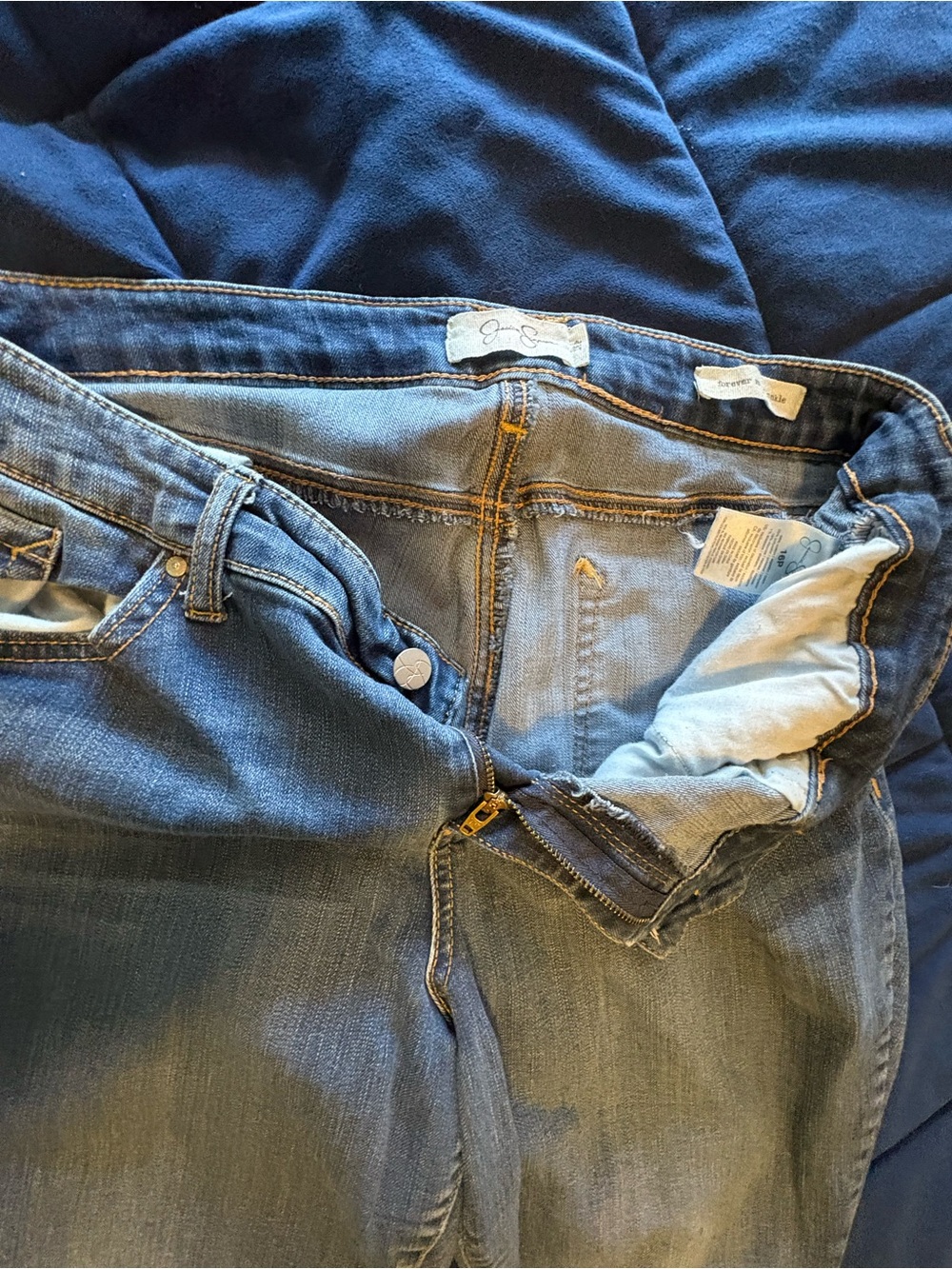 Jessica Simpson Women's Straight Leg Jeans in Medium Blue Wash
